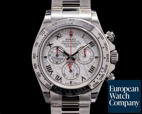 meteorite rolex daytona 116509|Rolex daytona meteorite white gold.